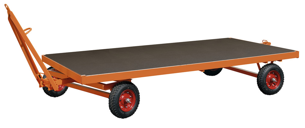 Industrial trailer with 1-axle turnable steering Industrial trailer with 1-axle turnable steering