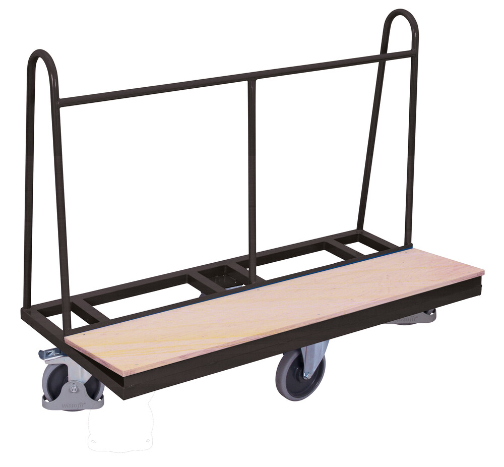 Chariot porte-panneaux avec roues en losagne