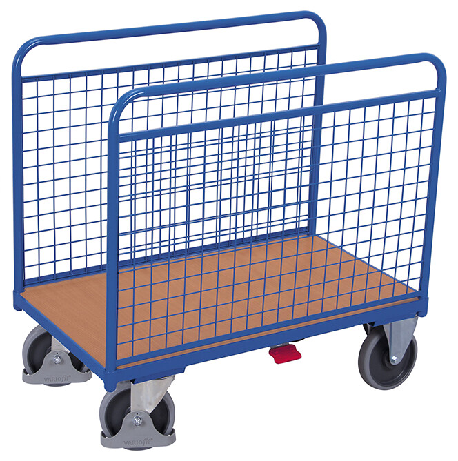 Chariot à arceaux avec panneaux grillagés
