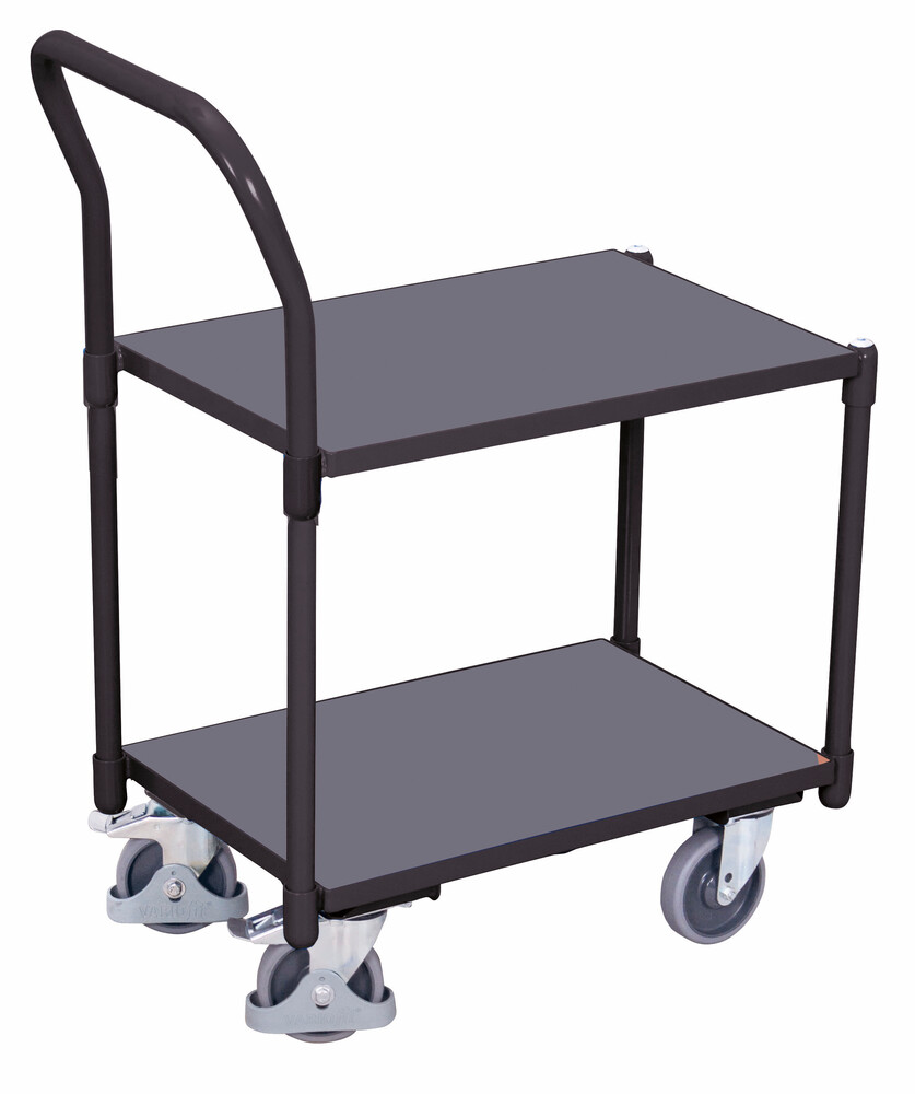 Euro-System-Roller mit 2 Ladeflächen und Schiebebügel Euro-System-Roller mit 2 Ladeflächen und Schiebebügel