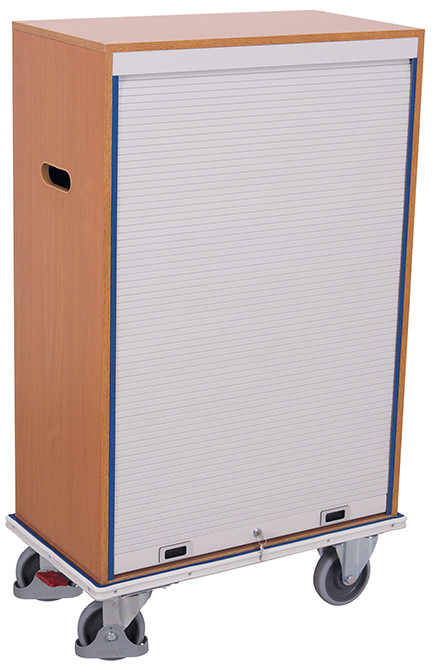 Chariot porte-documents avec 9 casiers, verrouillable Chariot porte-documents avec 9 casiers, verrouillable