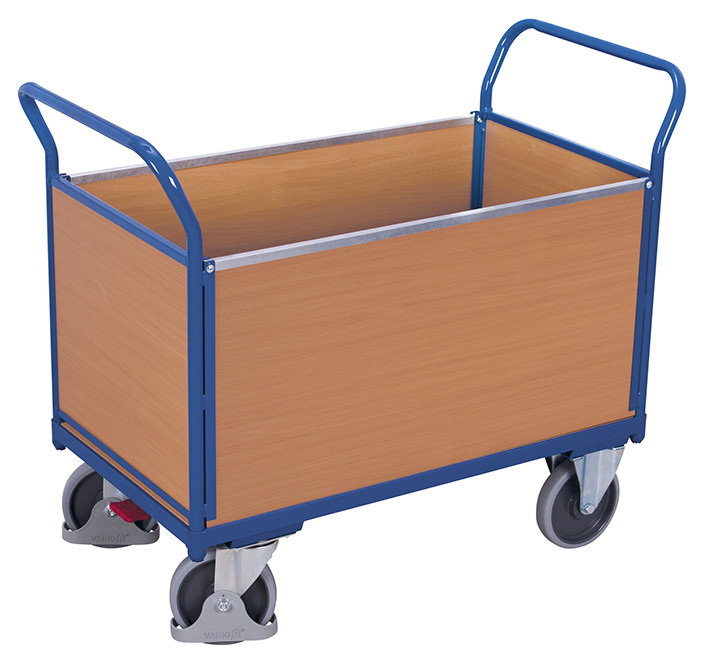 Chariot 4 panneaux bois