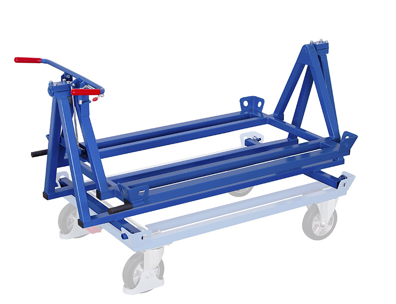 Support basculant pour chariot porte-palettes