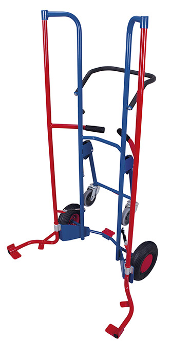 Diable porte-pneus avec 2 roues de support Diable porte-pneus avec 2 roues de support