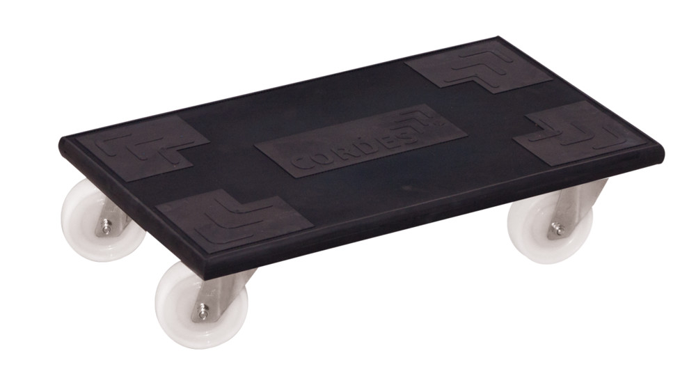 Plateau roulant Europa (roulettes pivotantes en polyamide) Plateau roulant Europa (roulettes pivotantes en polyamide)