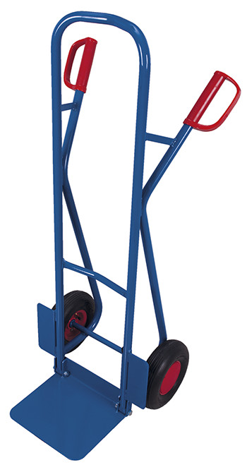 Tubular steel truck with folding toe plate Tubular steel truck with folding toe plate