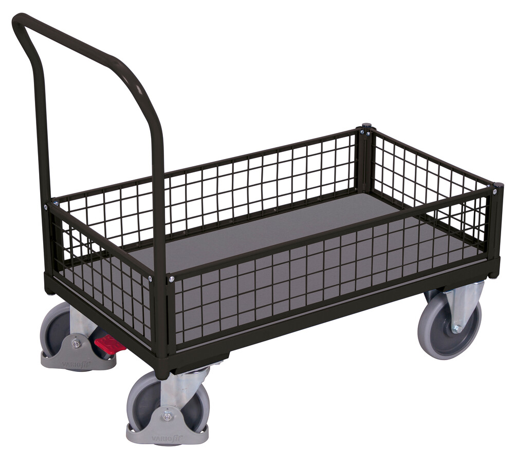 Box trolley with mesh Box trolley with mesh
