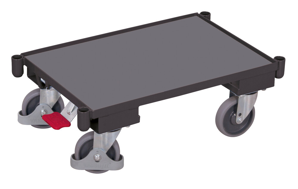 Euro-System-Roller mit Boden (10 mm Rand) und Eckhülsen