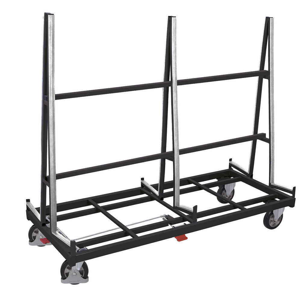 Chariot porte-panneaux double face