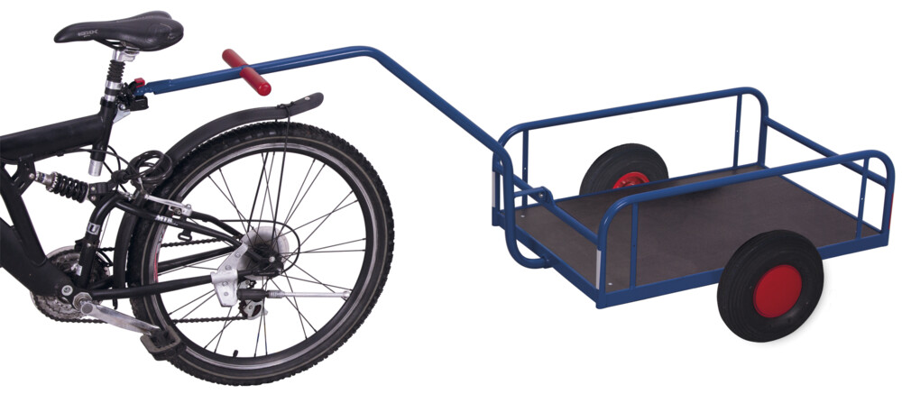 Bicycle trailer without side walls Bicycle trailer without side walls