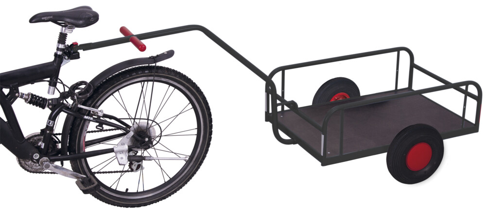 Bicycle trailer without side walls Bicycle trailer without side walls