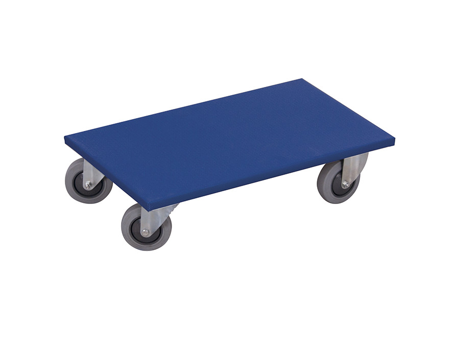 Plateau roulant (roulettes pivotantes en caoutchouc thermoplastique, Prime) Plateau roulant (roulettes pivotantes en caoutchouc thermoplastique, Prime)