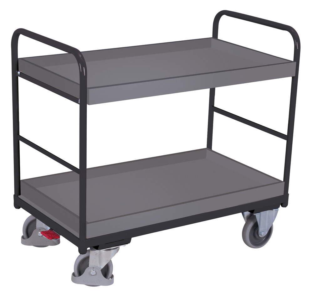 Chariot à étagères bas
