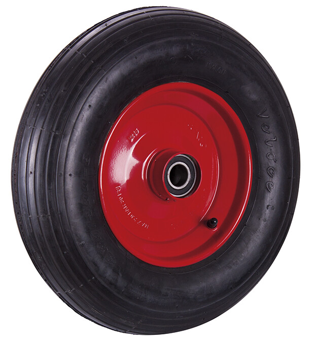 Roue pneumatique à des rainures dans la bande de roulement Ø 400 mm Roue pneumatique à des rainures dans la bande de roulement Ø 400 mm