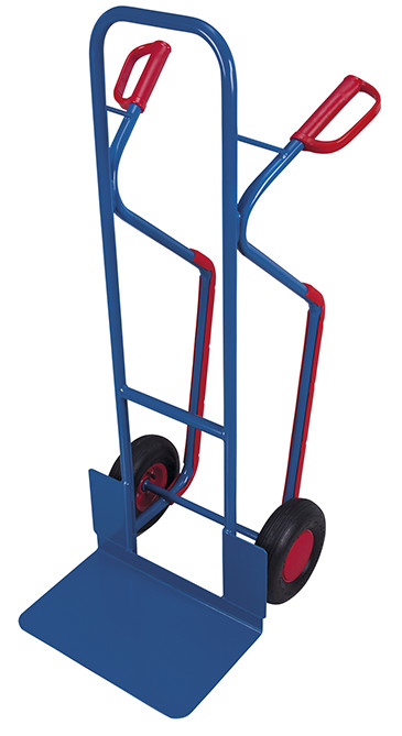 Diable en tube d'acier avec grande pelle Diable en tube d'acier avec grande pelle