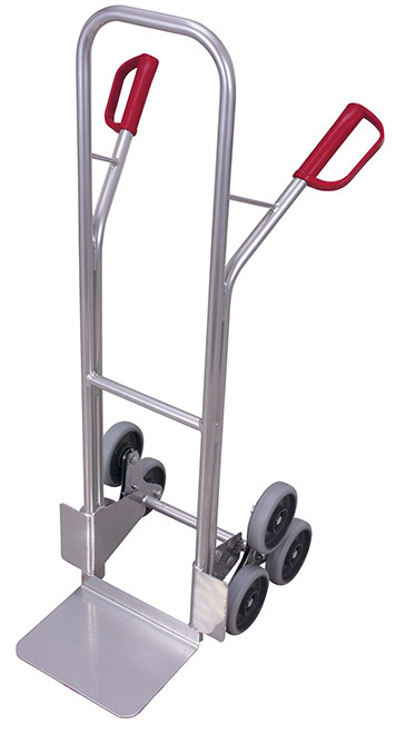 Aluminium stair-climber truck with 2 three-arm star wheels Aluminium stair-climber truck with 2 three-arm star wheels