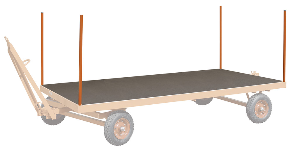 4 push-fit stanchions for industrial trailer 4 push-fit stanchions for industrial trailer