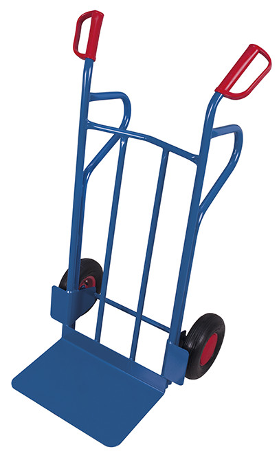 Diable en tube d'acier avec grande pelle Diable en tube d'acier avec grande pelle