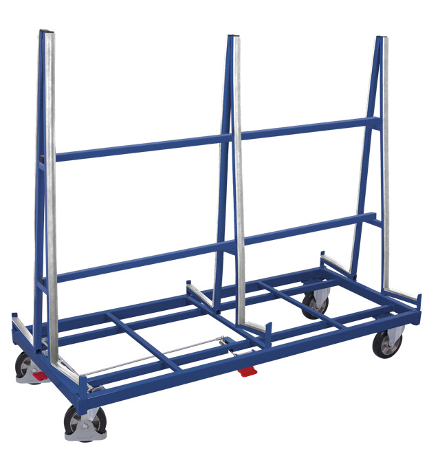 Chariot porte-panneaux double face