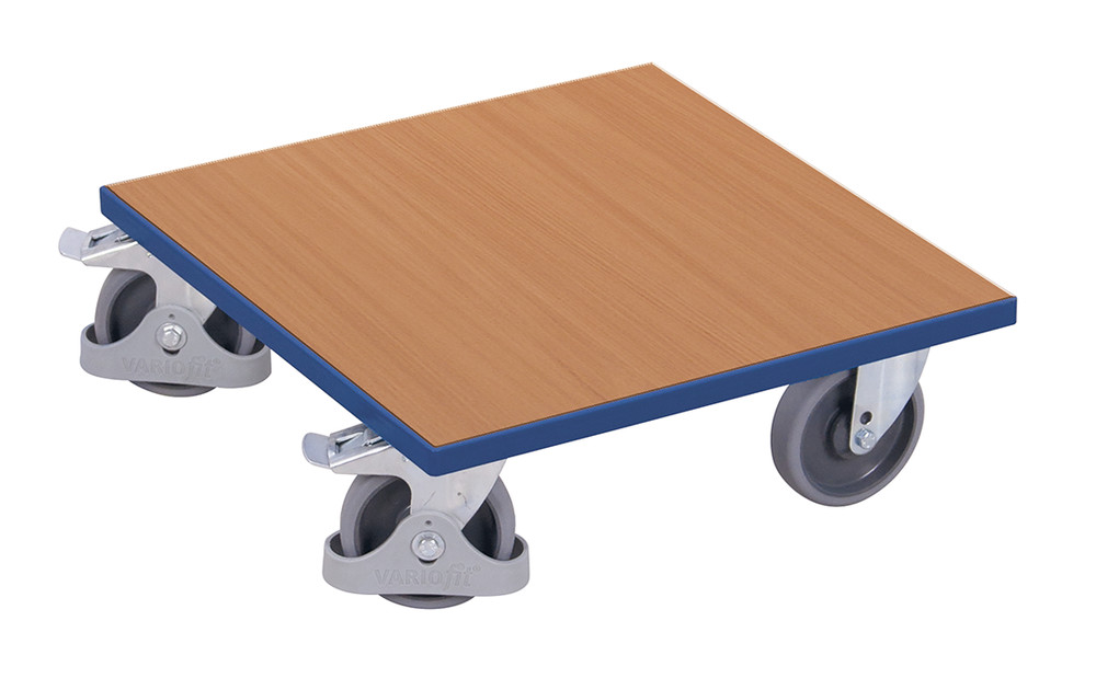 Plateau roulant pour caisses avec plateau mélaminé