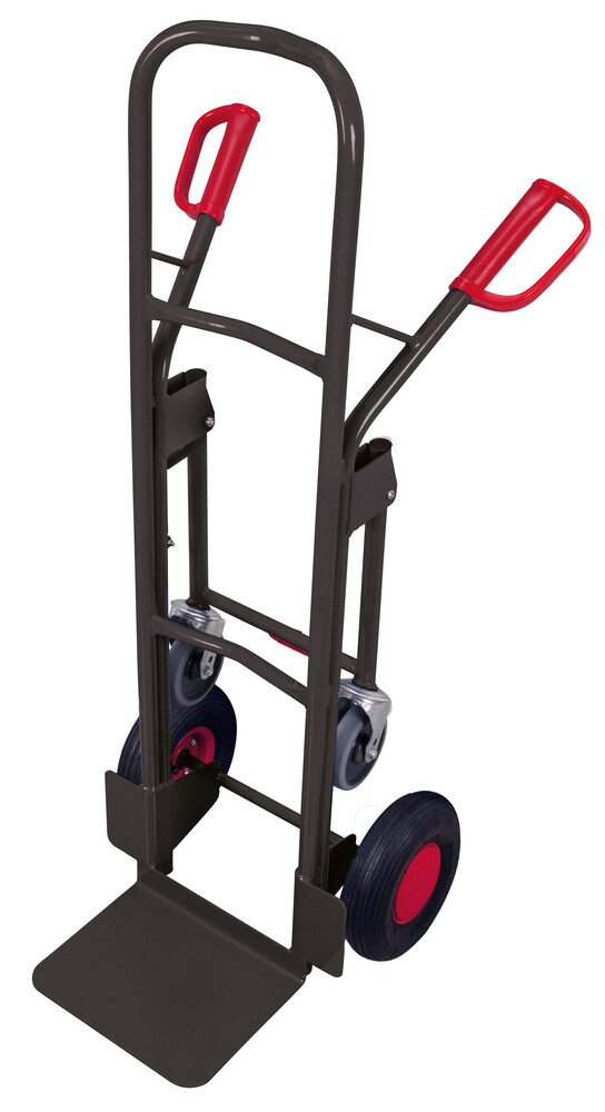 Diable en tube d'acier avec 2 roues de support Diable en tube d'acier avec 2 roues de support