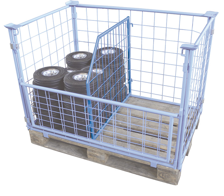 Pallet converter separation grid, sloping Pallet converter separation grid, sloping