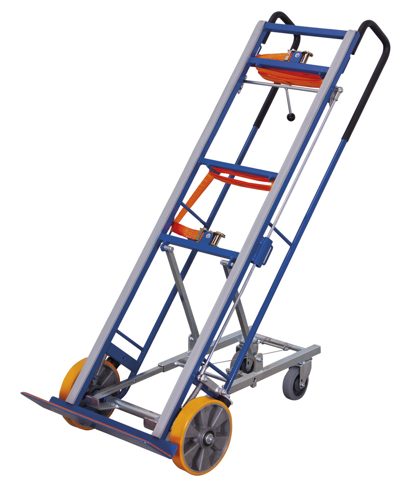 Taczka do transportu ciężkiego z kołami podporowymi Taczka do transportu ciężkiego z kołami podporowymi