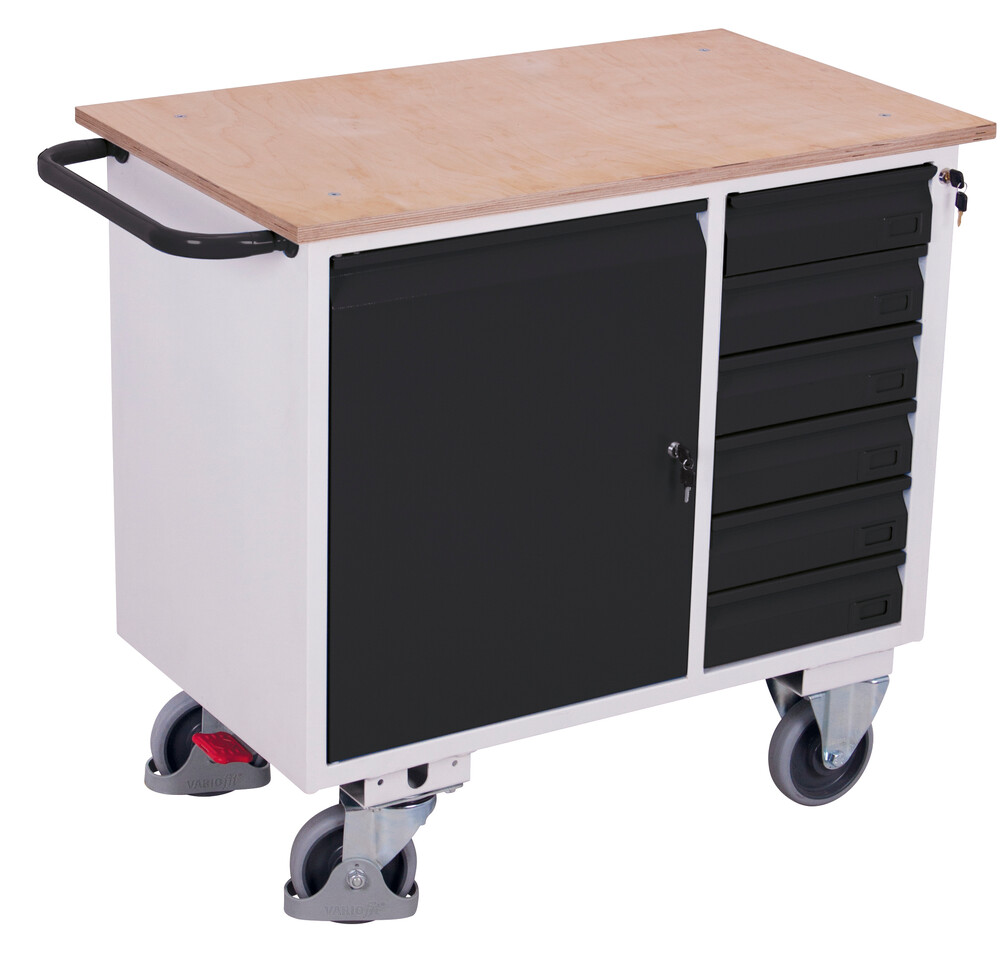 Établi mobile avec 6 tiroirs Établi mobile avec 6 tiroirs