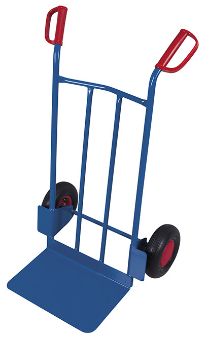 Diable en tube d'acier avec grande pelle Diable en tube d'acier avec grande pelle