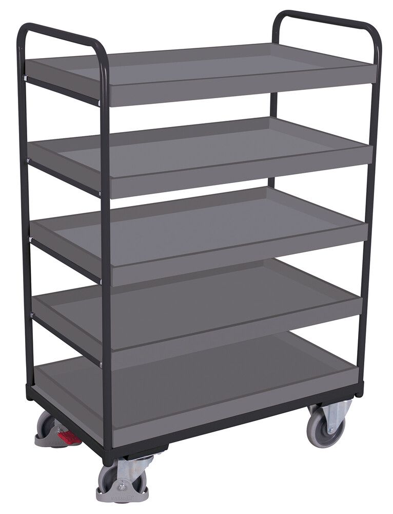 Slight shelf trolley